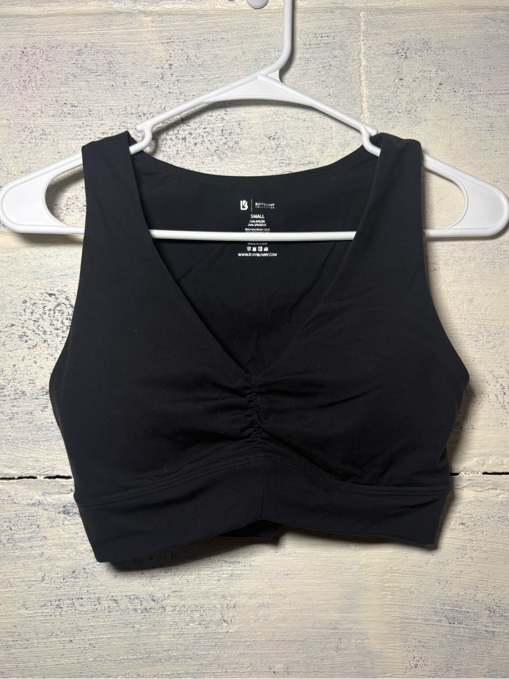 Black buffbunny sports bra size Small
